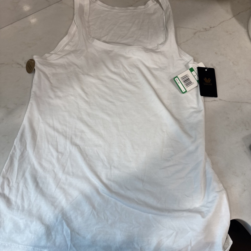 Wacoal Women's Understated Cotton‎ Tank Top White Large
